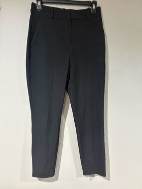 H&M Pinstripe High-Waisted Tailored Ankle Pants - Size 4